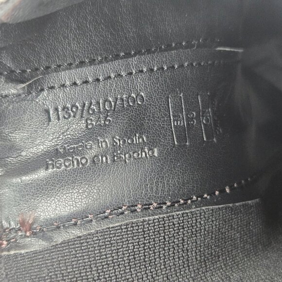 Zara Chelsea Boots Sz 7.5 Dark Brown Leather Preppy Pull On Ankle Booties - Picture 12 of 12